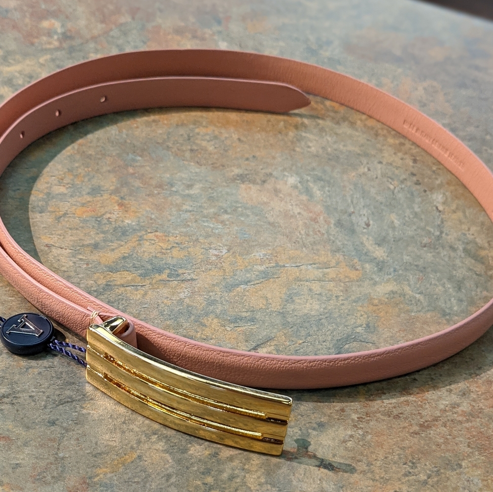 Anderson's Pink Skinny Italian Leather Belt